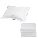 Disposable Pillowcases (Pack of 40) – White, 21" x 30" (Tissue/Poly) Single-Use Pillow Covers – Medical Paper Supplies -Protects Against Stains and Spills Ambulance Services. Use for Travel