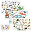Disposable Placemats for Baby & Toddlers - Stick-On Table Mats for Restaurants, Travel With 4 Designs - Kids' Placemats (Individual Package)