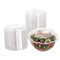 Disposable Plastic Salad Bowls with Airtight Lids Ideal for Meal Prep, Takeout, Catering, Parties, Picnics, and Food Storage, Stackable, Leak-Proof