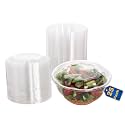 Disposable Plastic Salad Bowls with Airtight Lids Ideal for Meal Prep, Takeout, Catering, Parties, Picnics, and Food Storage, Stackable, Leak-Proof