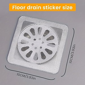 disposable shower drain cover disposable waterproof hair catcher shower drain mesh stickers bathroom bathtub drain kitchen shower drain floor sink strainer filter 13cm x 13cm pack of 30