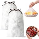 Disposable Stretch Food Covers, Plastic Wrap for Food, 200 Pcs