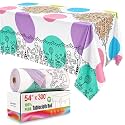 Disposable Tablecloth Roll, 54In x 300Ft Plastic Table Cloth Disposable