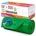Disposable Tablecloth Roll, 54In x 300Ft Plastic Table Cloth Disposable