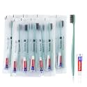 Disposable Toothbrushes with Toothpaste,400 Pack Green