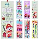 Dispowreath 60 Pcs Fire Safety Coloring Bookmarks Color Your Own Fire Prevention Blank Firefighter Bookmarks Safety Lessons Gifts for Teachers &amp; Students Classroom Supply Prizes Party Favors