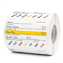 Dissolvable Food Rotation Labels 2"×3" Shelf Life Stickers 300 PCS