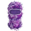 Ezovino Distressed Balaclava Ski Mask, Knitted Full Face Mask for Men/Women