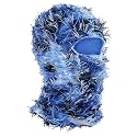 Ezovino Distressed Balaclava Ski Mask, Knitted Full Face Mask for Men/Women