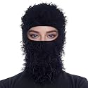 Ezovino Distressed Balaclava Ski Mask, Knitted Full Face Mask for Men/Women