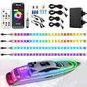 DITRIO 24 Inches Marine Boat Lights,App & Remote Control Multi-Color