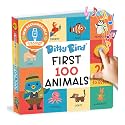 Ditty Bird 100 Animals and 20 Sounds to Learn for Vocabulary &amp; Speech development, USB-C Rechargeable, up to 9 Hours Playtime, Musical Book with Pictures, Easy-Press Buttons, Volume Control, 1-3 Years
