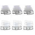 DIVA'S BRA STRAPS Invisible Clear Transparent, Adjustable, Anti-Slip Multiple Widths-3 Pairs