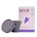 DivaCup - Menstrual Cup - Feminine Hygiene - Leak-Free - BPA Free - Model 2 with Shaker Cup