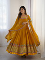 Divastri Embroidered Anarkali Kurta Bottom Dupatta