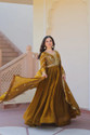 Divastri Embroidered Anarkali Kurta Bottom Dupatta