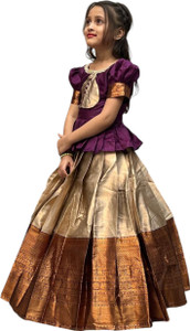Divastri Girls Lehenga Choli Ethnic Wear Printed
