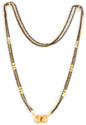 Divastri Jewellery Traditional One gram gold Pendant Mangal sutra Sets chain Pendants Tanmaniya Necklace golden Black Beads Vati Mangalsutra for Women girls Copper, Brass Mangalsutra