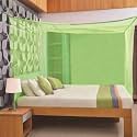Divayanshi Mosquito Net Green Polycotton 6.5x6.5 Insect Protection Net