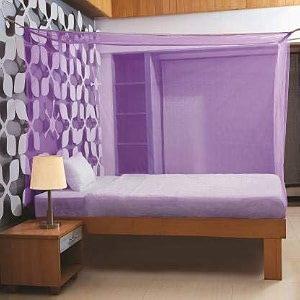 divayanshi mosquito net purple polycotton 10x65 insect protection net