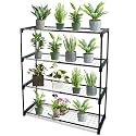 DIVCHI 4-Tier Garden Storage Shelves | Shelving Unit | Greenhouse Shelf | Shed Rack | Plant Racks | Garage Racking | Green House Staging - Easy No Tool Assembly