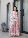 DIVENA Printed Kurta Sharara Dupatta Set
