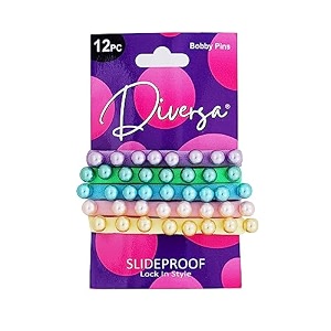 diversa pearl hair rubber bands  cotton designer hair ties for girls  fancy polnytail holders for women  elastic occassional hair bands for women and girls light multicolors pack of 10 pcs