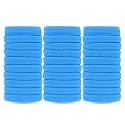 Diversa Seamless Thick Cotton Hair Rubber Bands, Durable Elastic Ties, Ponytail Holders, Hair Accessories for Women &amp; Girls - Blue (Pack of 100 Pcs)