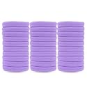 Diversa Seamless Thick Cotton Hair Rubber Bands Durable Elastic Cotton Ties Strechable Ponytail Holders Hair Accessories For Women &amp; Girls (Purple, Pack of 30 Ps)