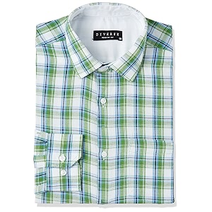 Diverse Mens Checkered Regular fit Formal Shirt