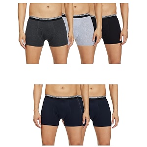 Diverse Mens Cotton Classic Slim Solid Trunks
