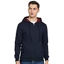 Diverse Men39s Cottonblend Hooded Neck Front Zipper