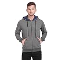 Diverse Men39s Hooded Regular Fit Front Zipper
