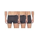 Diverse Men's DCMTRP03SC16L38-6 Slim Fit Solid Cotton Trunks (DCMTRP03SC16L38-6_Dark Grey_S)