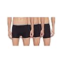 Diverse Men's DCMTRP03SC16L38-5 Slim Fit Solid Cotton Trunks (DCMTRP03SC16L38-5_Black_L)