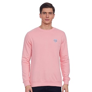 diverse men39s cotton amp polyester crew neck sweatshirt dcmssf12rc17l384275lxl_pastel pink_xl