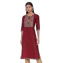 Diverse Women39s Cotton Blend Regular Straight Kurtis