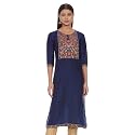 Diverse Women39s Cotton Blend Regular Straight Kurtis