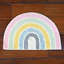 Divine Casa 100% Cotton Absorbent Bath Mat | Ultra Soft &amp; Quick Dry Bathroom Rug | Non-Slip Mat for Shower &amp; Bathtub Area | Size 33"x20" | Machine Washable