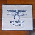 Divine Casa Bathmats | Door Mats (Stone Grey with Blue, Standard)