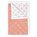 Divine Casa 120 GSM 100% Cambric Cotton Jaipuri Dohar Single Bed Reversible AC Blanket- (Peach Fuzz, 43 X 86 Inchs)| TC - 120
