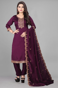 Divine Enterprise Embroidered Kurta Trouser Pant