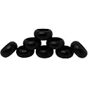 Golden Round Mesh Napkin Rings Dinner Parties or Every Day Use (Wood Half Round Napkin Ring Set of 8 Black)