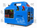 Divine Innovation (DI - 35) Double Power Solar Fence Energizer (0-50 Acre) (0-150 Bigha) PWM Solar Charge Controller
