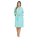 Luxury Bathrobes ◈ Pack of 1 ◈ Unisex Size for Men &amp; Women ◈ Perfect for Gifting purpose ◈ Specially for Hotel, Spa, Honeymoon &amp; Salons - S/M Size, Aqua