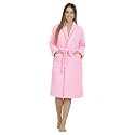 Luxury Bathrobes ◈ Pack of 1 ◈ Unisex Size for Men &amp; Women ◈ Perfect for Gifting purpose ◈ Specially for Hotel, Spa, Honeymoon &amp; Salons - L/XL Size, Light Pink Color