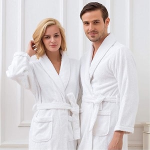 luxury bathrobes  pack of 1  unisex size for men amp women  perfect for gifting purpose  specially for hotel spa honeymoon amp salons - lxl size white