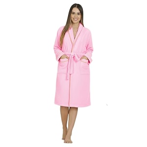 luxury bathrobes  pack of 1  unisex size for men amp women  perfect for gifting purpose  specially for hotel spa honeymoon amp salons - sm size light pink color