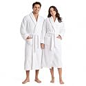 Luxury Bathrobes ◈ Pack of 1 ◈ Unisex Size for Men &amp; Women ◈ Perfect for Gifting purpose ◈ Specially for Hotel, Spa, Honeymoon &amp; Salons - S/M Size, White