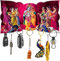 DivineCrafts Wood Key Holder (7 Hooks)